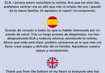 Dani Garcia annonce sa lutte contre la maladie de Charcot et reçoit un soutien unanime