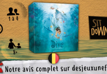 Dive - Jeu belge - Coup de coeur- Sit Down!- Des Jeux Une Fois