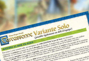 [Flash News] Carcassonne s’offre une version solo