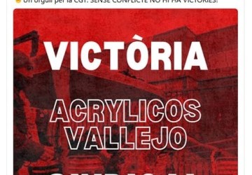 les syndicats de la société Acrylicos Vallejo obtiennent gain de cause