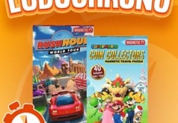 LUDOCHRONO – Gamme de Jeu de Logique Magnétique : Super Mario Coin Collector et Rush Hour World Tou