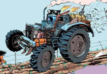 LudoVox - Crazy Farmers and the clôtures électriques, la course de tracteurs