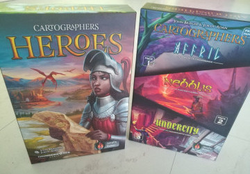 [Test] Cartographers Heroes + Pack de Parchemins - Des héros pour vous sauver, des maps pour vous p